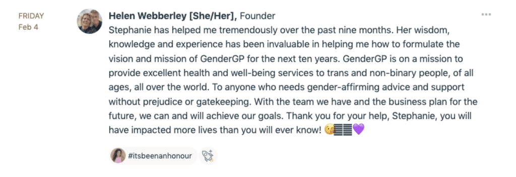 Praise Helen Webberley